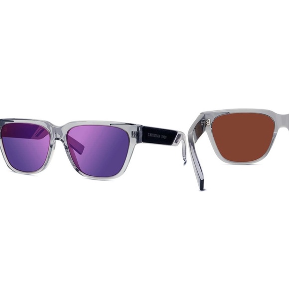 DIOR Diorxtrem 57mm Mirrored Square Sunglasses Grey/Bordeaux - Picture 10 of 10